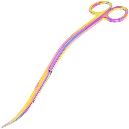 Mandala Crafts Rainbow 10" Wave Aquarium Scissors for Fish Tanks Terrariums