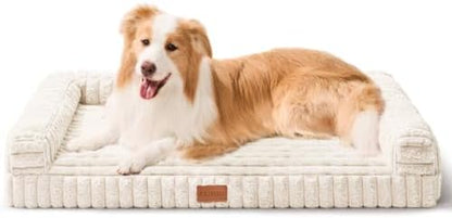 Orthopedic Large Dog Bed Furry Pet Bed, Washable Cover 42''X28''