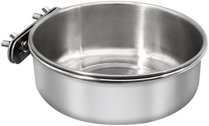 Large Bird Feeding Dish Cups with Clamp Holder, 1 Pack
