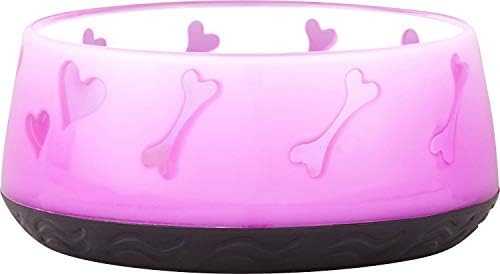 Dogit Non-Skid Dog Food and Water Bowl, Pink