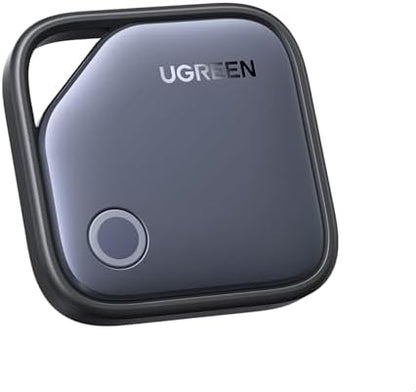 UGREEN FineTrack Air Tracker Tags (iOS Only) 2 Pack, 2-Year Replaceable Battery Bluetooth Tracker Compatible with Apple Find My, Item Finder Smart Tag for Keys, Luggage - [Apple Find My Certified]