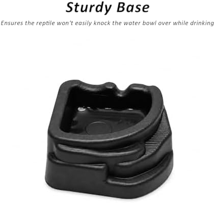 6 Pcs Spider Micro Water Bowls, Mini Resin Dish for Tarantula, Spider, Millipede and Tiny Reptiles, Food/Water Dish for Enclosure Accessories (Small: 1.01" D, 0.39" H)