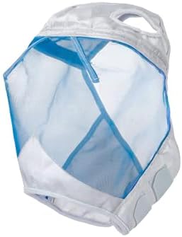 Harrison Howard CareMaster Thick Fleece Padding Translucent Fine Mesh Horse Fly Mask Standard Silver/Blue Retro XL Extra Full Size