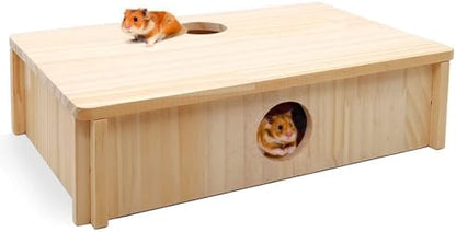 Kathson Multi-Chamber Hamster Tunnel House Maze: 2 Entrance 6 Rooms Hideout