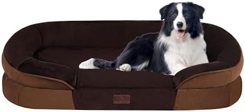 Dwanton Orthopedic Waterproof Large Dog Bed Sofa, Gel Memory Foam, 38"
