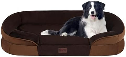 Dwanton Orthopedic Waterproof Large Dog Bed Sofa, Gel Memory Foam, 38"