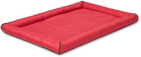 MidWest Homes for Pets Ultra-Rugged MAXX Dog Bed, Water Repellent, Easy Wipe Clean, Super Durable, Fits 36-Inch Dog Crates, Red, Polyester, 22.45"L x 17.33"W x 3"H