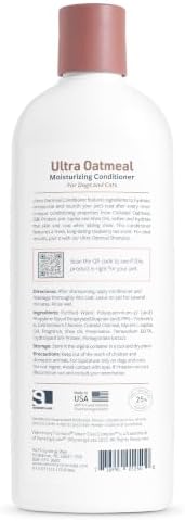 Veterinary Formula Smart Coat Ultra Oatmeal Conditioner for Dogs, 17 fl oz