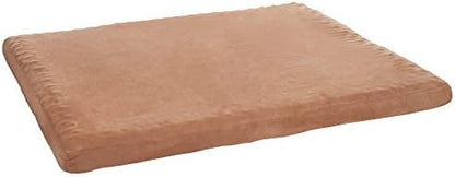 Dog Bed with Removable Cover – 36x27 Pet Bed - 3-Inch Egg Crate Style Foam Orthopedic Dog Bed, Microsuede, and Non-Slip Crate Bed by PETMAKER (Clay)