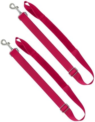Harrison Howard Half Elastic Horse Blanket Leg Straps Replacement, Adjustable Leg Straps with Controlled Stretch for Heavy Blankets, Secure Fit for Turnout, Stable & Transport Rose Pink Full Large
