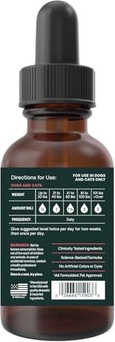 VetriScience DMG Immunity Health Easy-Dose Liquid for Dogs and Cats, 30 ml
