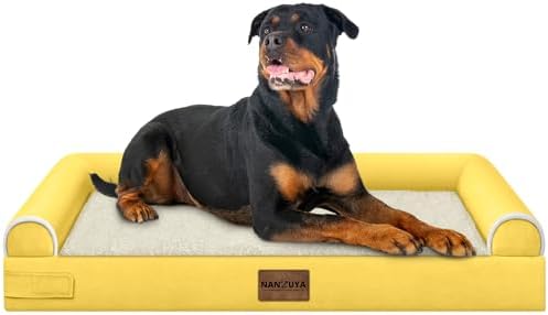 NANUYA Orthopedic Dog Bed for XX-Large Dogs, 44 x 34 Inch, Ginger