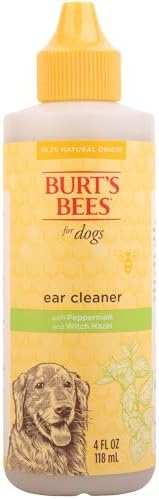 Burt's Bees for Pets Dog Ear Cleaner, Peppermint & Witch Hazel, 4 Oz, 24-Pk