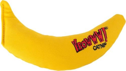 Yeowww! 100% Organic Catnip Toy, Yellow Banana 3 Pack