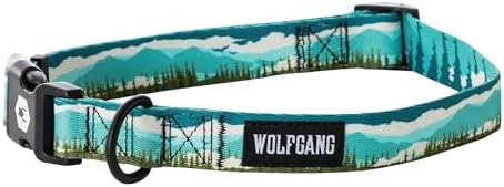Wolfgang Wide Venture Dog Collar Greatescape Print Medium