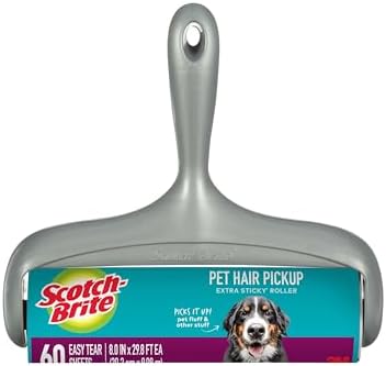 Scotch-Brite Pet Hair Extra Sticky Large Lint Roller, 60 Sheets, 1 Pack