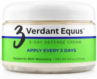3 Day Defense Cream for Horses – 72 Hour Waterproof Skin Barrier for Itching, Scratching, Wounds, Rain Rot & Mud Fever