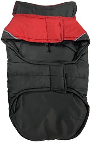Pets First Collegiate Oklahoma Sooners Puffer Vest for Dogs & Cats. Size Large. Warm, Cozy, and Waterproof Dog Coat, for Small and Large Dogs/Cats.