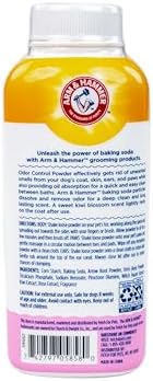 Arm & Hammer for Pets Odor Control Dry Shampoo Powder for Dogs & Puppies, Waterless Dog Deodorizer with Baking Soda, Paraben Sulfate and Dye Free Formula, Kiwi Blossom Scent, 4.2 Oz (Pack of 2)
