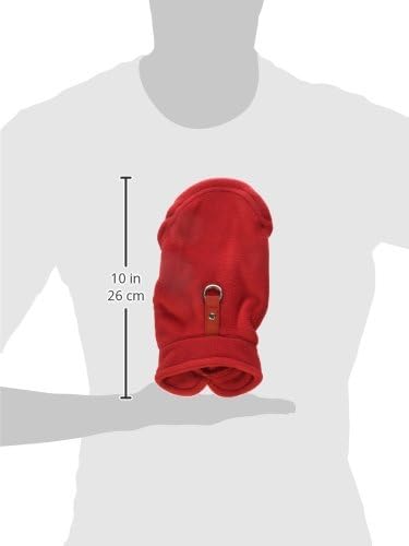 Gooby Fleece Vest Dog Sweater, Red, X-Small
