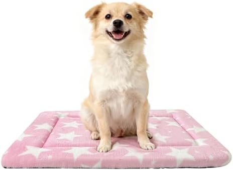Dog Crate Pad Washable Cat Dog Pet Bed for Crate kennel Medium Mat 30inPink