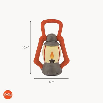 P.L.A.Y. Cute Plush Dog Toys - Camping, Outdoor Themed Durable Squeaker Chew Toy, Great for Puppies & Small, Medium, Large Dogs - Machine Washable, Recycled Materials (Camp Corbin Pack Leader Lantern)