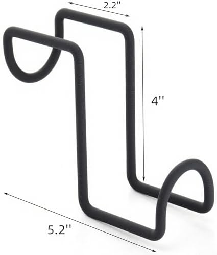 Cididu 8 Pcs Tack Hook 4 Inch, Heavy Duty Horse Halter Rack, Over Rail Bridle Hooks, Metal Horse Water Bucket Hangers for Hanging Horse Bridles, Saddle Fence Door Holder, Horse Stall Accessories