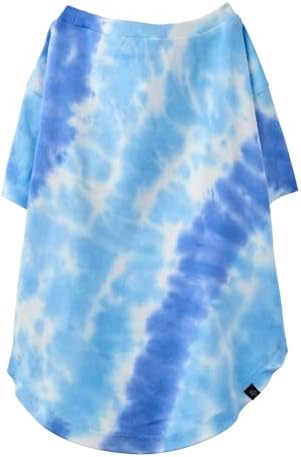 Pet Passion Toby II Dog T-Shirt, 3 Pack, Blue Tie Dye, Large