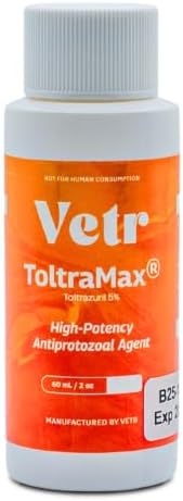 Toltrazuril 5.0% for Horses, Dogs, Cats, 60mL/2 Ounce, for Non-Food Chain Animals