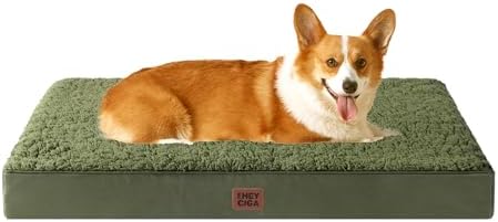 EHEYCIGA Orthopedic Dog Bed Large with Removable Washable Cover, 35x23