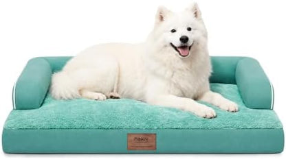 MEKIY Orthopedic XL Dog Bed with Bolster for Extra Large Size Dogs