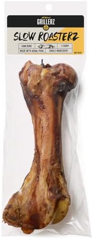 Grillerz Vacuum Sealed Ham Bone, Rawhide-Free, 1 Count