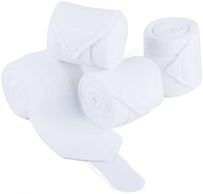 Horse Polo Wraps 2.5m Equestrian Leg Bandage Wrap Set of 4 Packs
