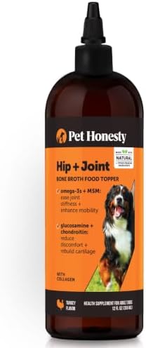 Pet Honesty Hip and Joint Oil for Dogs, Turkey, 90 Count
