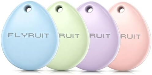 Air Tracker Tags-4 Pack for Apple Find My, iOS Only, Official MFi Certified
