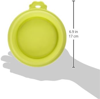 Cider Mills Petmate 23370 Silicone Round 3-Cup Travel Bowl for Pets, Go-Go Green