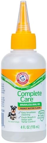 Arm & Hammer Complete Care Brushless Oral Dog Gel, Peanut Butter, 4 Oz