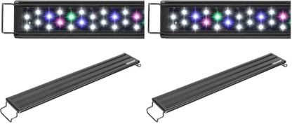 AQUANEAT LED Aquarium Light Full Spectrum 12 Inch Fish Tank Light Fresh Water (Pack of 2)