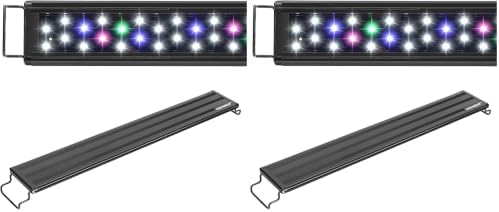 AQUANEAT LED Aquarium Light Full Spectrum 12 Inch Fish Tank Light Fresh Water (Pack of 2)