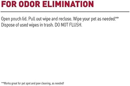 Nature's Miracle Deodorizing Bath Wipes for Dogs, 100 Count