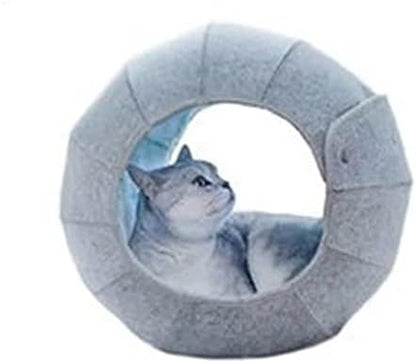 Foldable Pet Bed Cat Litter Breathable Kennel Cave Tunnel Toy Semi-Enclosed Creative Cat Mat Four Seasons Pet Supplies Felt Cloth