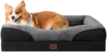EHEYCIGA Orthopedic Dog Bed for Medium Dog, Memory Foam Dog Couch