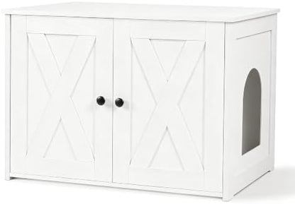 Dwanton Cat Litter Box Enclosure, Hidden Litter Box Furniture, 27.6 Inches