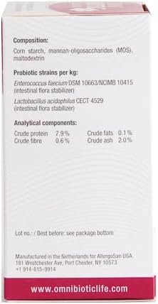 Omni-Biotic Cat and Dog Probiotics - Probiotic Powder for Cat and Dog Gut Health and Microbiome Balance with Lactobacillus Acidophilus - Premium Pet Probiotics for Dogs and Cats
