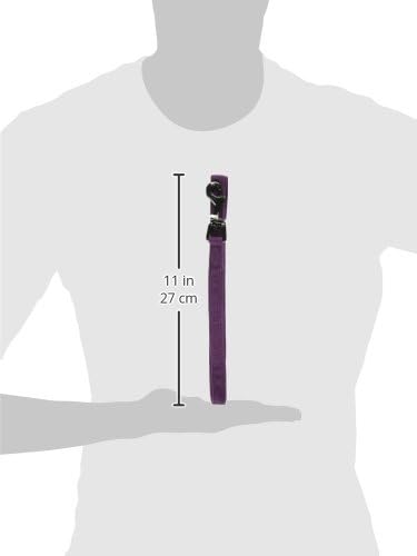 Puppia Two Tone Dog Lead Strong Durable Comfortable Grip Walking Training Leash for Small & Medium Dog, Purple, Medium