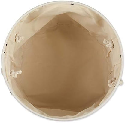 Bone Dry 5511 Pet Storage Collection Paw and Bone Print, Medium Round, Nautical Blue