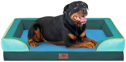 Comfort Expression Orthopedic Dog Bed for Extra Large Dogs with Bolster