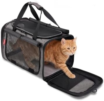 BurgeonNest Soft-Sided Cat Carrier for Cats up to 20 lbs