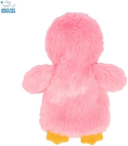 Best Pet Supplies Interactive Squeaky Dog Toy - Baby Chicken, Pink