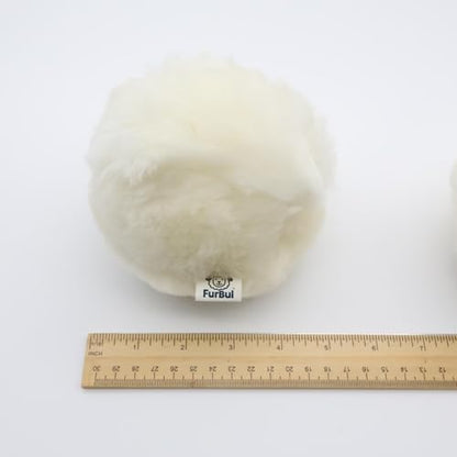 Real Sheepskin Snuggle Ball for Dogs